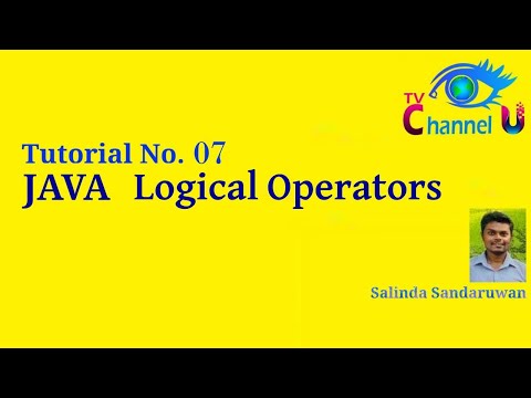 Tutorial 7 Java Logical Operators