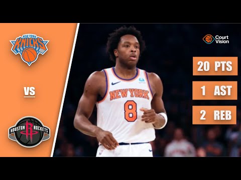 OG Anunoby - 20 Points, 4 Steals, 1 Assist vs Rockets - 2025-26 Regular Season