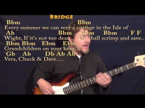 When I'm Sixty-Four (The Beatles) Bass Guitar Cover Lesson in Db with Chords/Lyrics