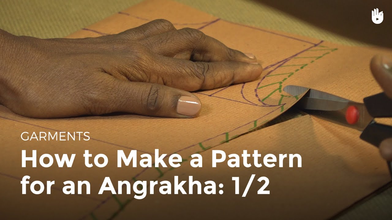 How to Make a Pattern for an Angrakha: 1/2 - Sewing Machine Operator ...