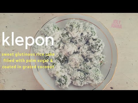 Klepon - Sweet Glutinous Rice Cake- Indonesian Mochi