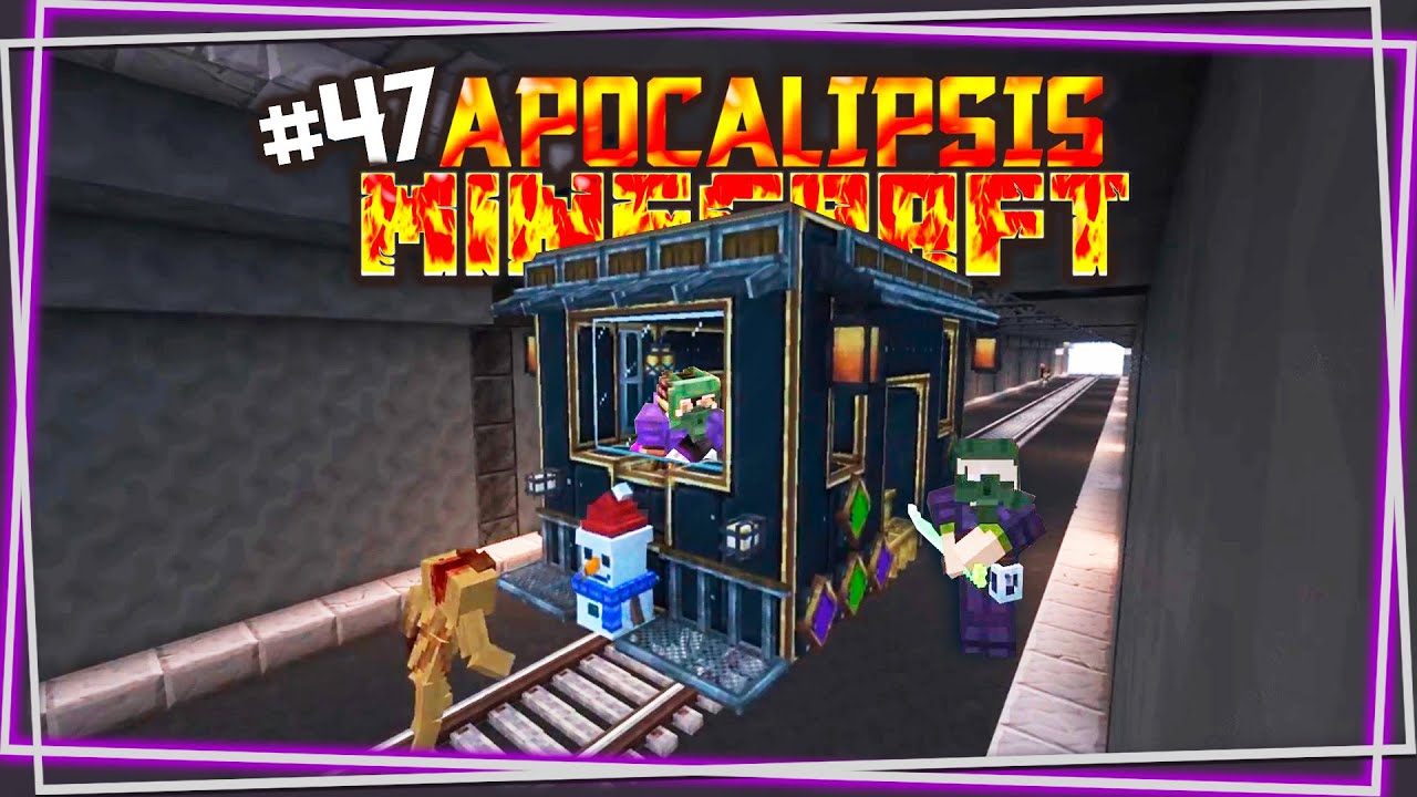 100 dias en APOCALIPSISMINECRAFT: Conduciendo el TREN WIGETTA