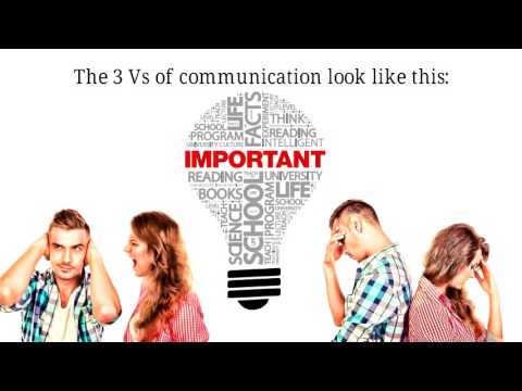 The 3 V's of Communication