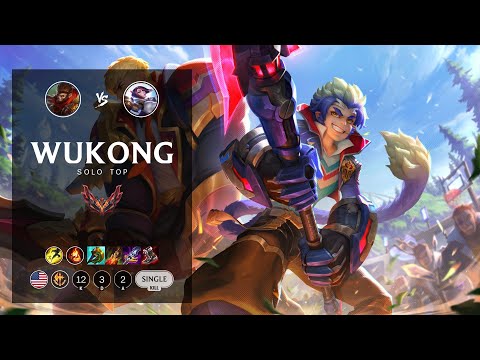 Wukong Top vs Fiora - NA Grandmaster Patch 12.15