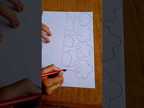 easy to draw forest 🌲🌲🌲