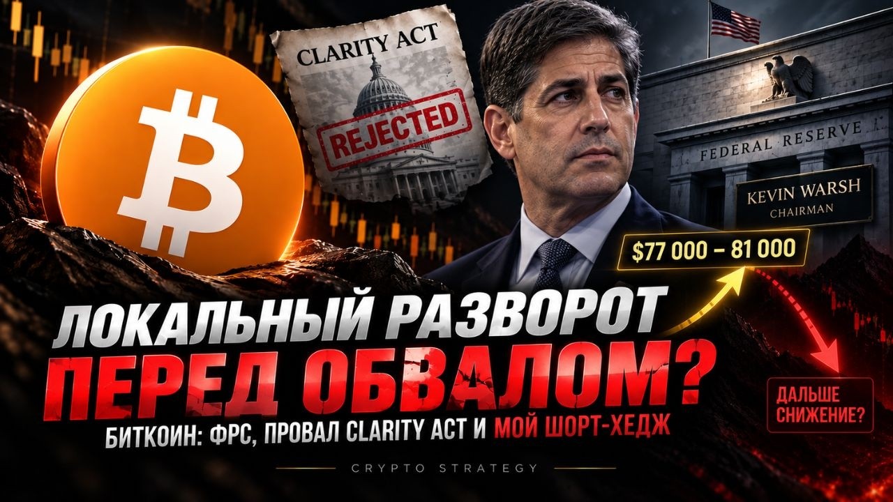 BTC ПЕРЕД ФРС: ЦЕЛИ SHORT-ПОЗИЦИИ И ВОЗМОЖНЫЙ ЛОКАЛЬНЫЙ РАЗВОРОТ!