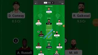 CSK vs KKR 1st IPL Match dream 11 team, Che vs kol dream 11, Chennai vs Kolkata ipl2022, Csk vs kol