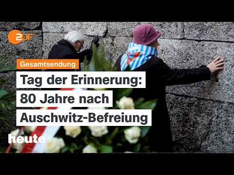 Video Thumbnail: heute 19:00 Uhr vom 27.01.2025 Gedenken in Auschwitz, Migrationsdebatte, DeepSeek