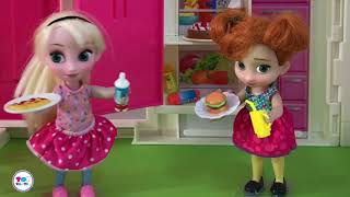 Best Frozen Barbie Dolls Videos Ever! Castle Palace Dollhouse Mess! Car Ride & Picnic! In English!