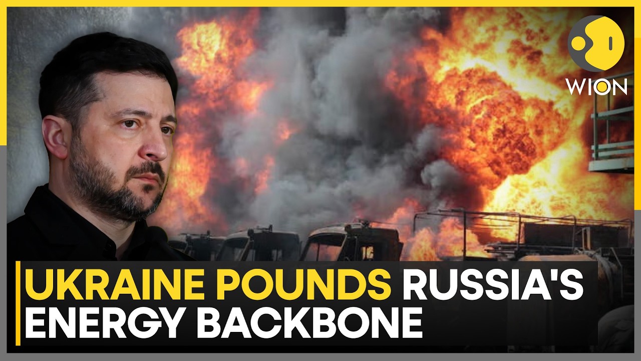 Russian Refineries, Crimea Oil Depot Hit As Zelensky Slams Oil Sanctions Relief For Russia | WION
