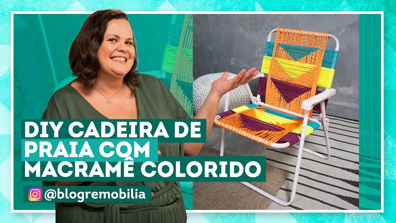 Como fazer uma cadeira de macramê linda e colorida com Patrícia Melo