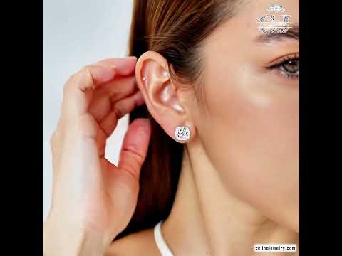 Sterling Silver Moissanite Earrings Classic product video