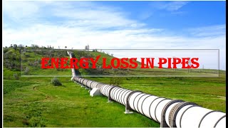 Energy Loss in Pipe | Fluid Mechanics