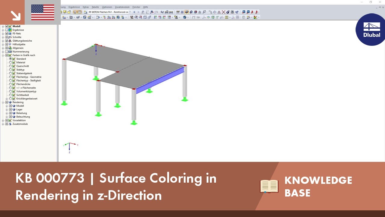 KB 000773 | Surface Coloring in Rendering in Z-Direction