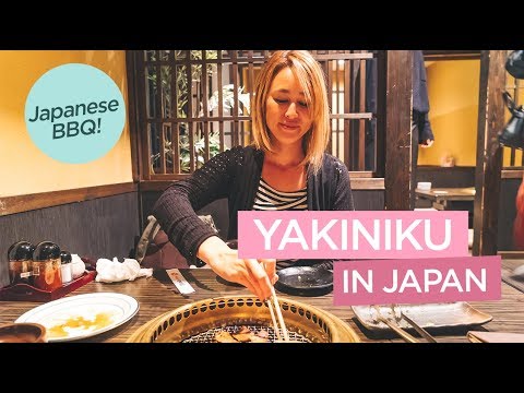 在日本的烤肉店自己烤肉（日本燒烤）。 (Grill Your Own Meat at a Yakiniku Restaurant in Japan (Japanese BBQ))