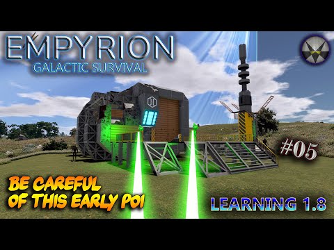 Empyrion Galactic Survival, Learning 1.8 – EP05 - Be Careful of this Early POI