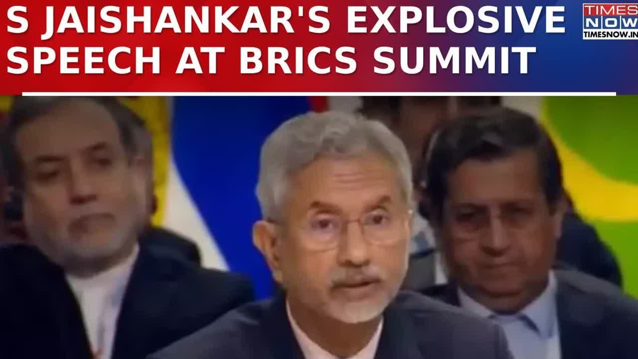 EAM S Jaishankar Addresses BRICS Summit 2024, Speaks About Zero Tolerance Against Terrorism | WATCH