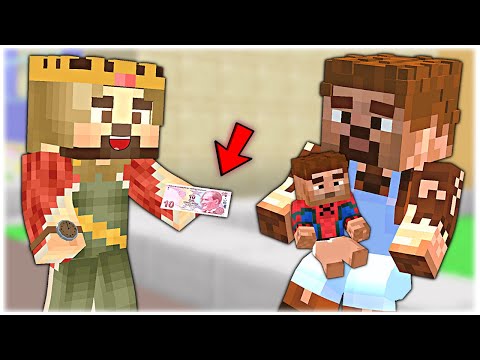 DİLENCİ AİLENİN HAYATI! 😱 - Minecraft