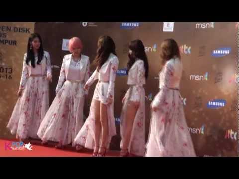 [15/01/2013] 27th Golden Disk Awards Red Carpet - 4Minute & Kara