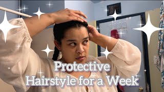 Protective Hairstyle for a Week | Curly Cami Channel