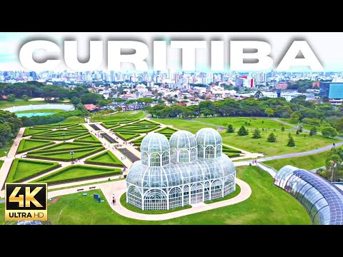 CURITIBA PARANÁ BRASIL | Vista aérea de drone em 4K