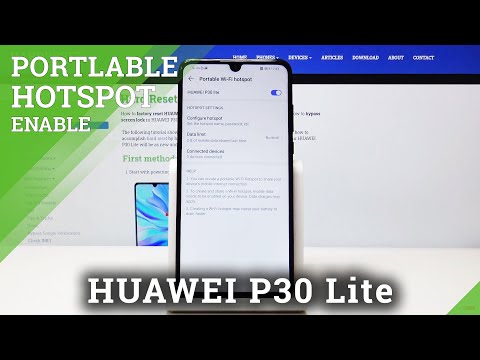 Portable Hotspot HUAWEI P30 Lite - Create Network Hotspot