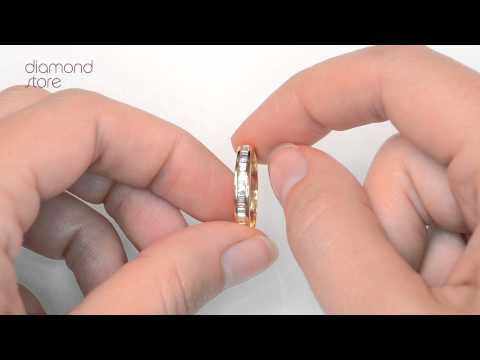 FT34 47JUA - 18K Gold Baguette 0.25ct Diamond Eternity Ring