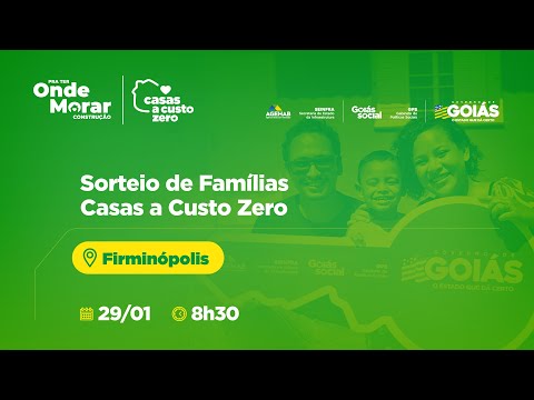 Sorteio de Famílias em Firminópolis