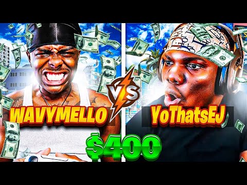 Wavy Mello goes Against YoThatsEJ in $400 Wager... It got HEATED!!! (NBA 2K24)