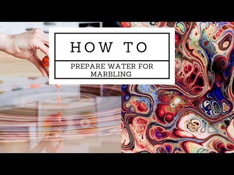 How to thicken water for EBRU Marbling (turkish style marbling)