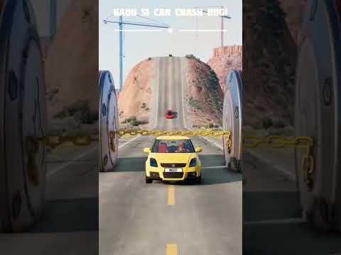 Car Van 2 Bollard Chain Crush – BeamNG. DRIVE