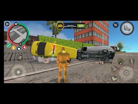 Rope hero car ko kick krta hoa