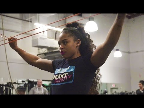 Bianca Blair devours the field at the WWE Performance Center Combine
