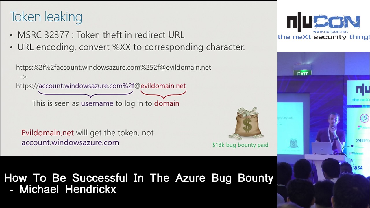 NullCon 2017:- How To Be Successful In Azure Bug Bounty by Michael Hendrickx