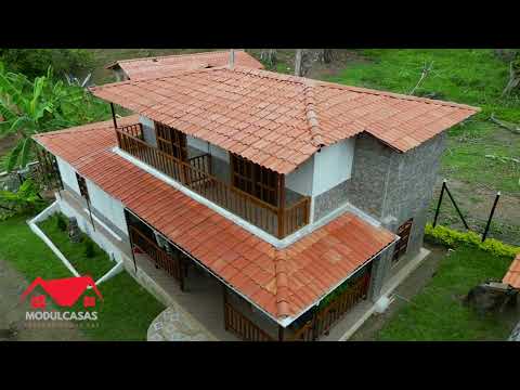 Casas prefabricadas proyecto Sopetran Antioquia 120m/2 (exterior) MODULCASAS