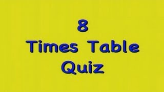 Kidzone - Eight Times Table Quiz