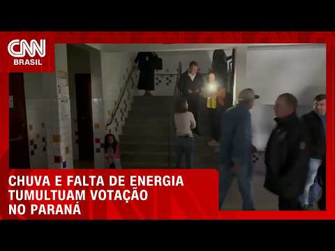 Falta de energia marca 1º turno no Paraná e afeta mais de 220 mil eleitores | CNN NOVO DIA