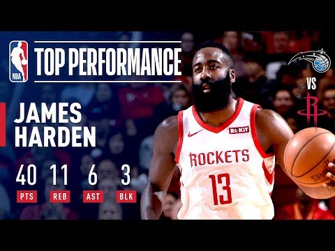 James Harden GOES OFF For 40 Points Against Orlando | January 27, 2019