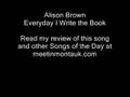 Alison Brown - Everyday I Write the Book