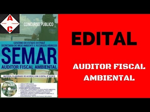 Edital e Apostila - Concurso SEMAR 2018 - Auditor Fiscal Ambiental