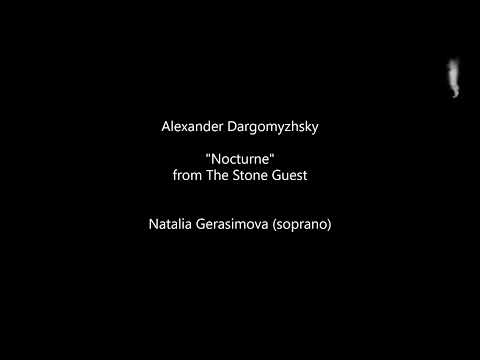 Alexander Dargomyzhsky. The fragment of the original version of "The Stone Guest" - "nocturne"