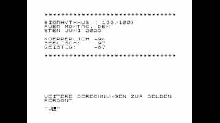 Biorhythmus for the ZX81