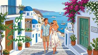 A Storm in Santorini 🌊⛈️ | A Short English Story for B1-B2 Learners