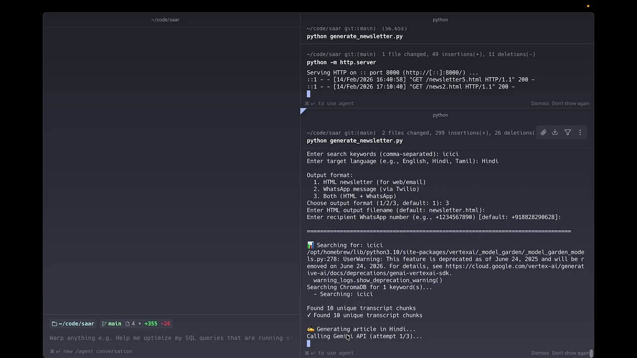 SaarNews project preview