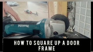 DIY, how to square up a door frame