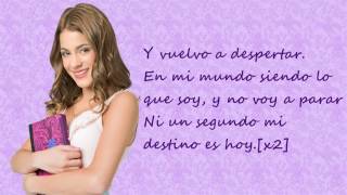 Violetta. En mi mundo (Spanish Version. Versión Española) Martina Stoessel. Lyrics.