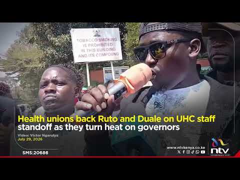 Health unions back Ruto and Duale on UHC staff standoff as they turn heat on governors