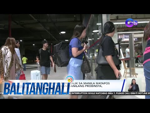 Mga pasaherong bumabalik sa Manila matapos magbakasyon sa kani-kanilang probinsya… BT