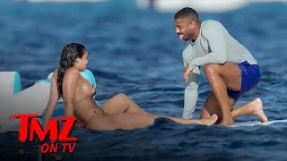 Michael B. Jordan & Lori Harvey Steam Up The Ocean | TMZ TV