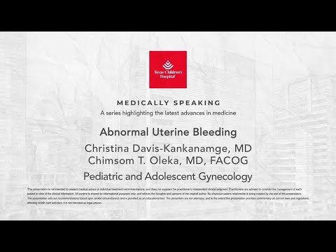 Medically Speaking: Abnormal Uterine Bleeding